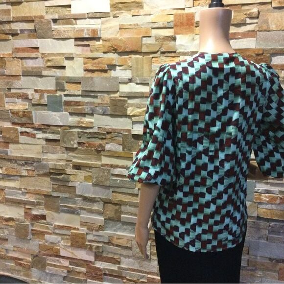 HUNTER BELL Finley Blouse - Subway Tile - Picture 4 of 12